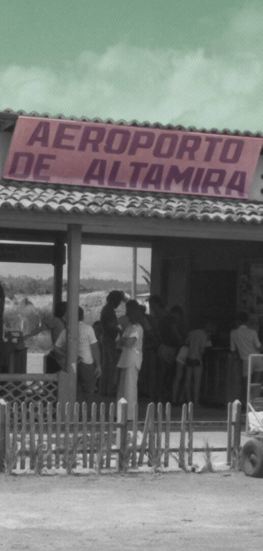 Aeroporto de Altamira no final da década de 1970. Anos 1970.